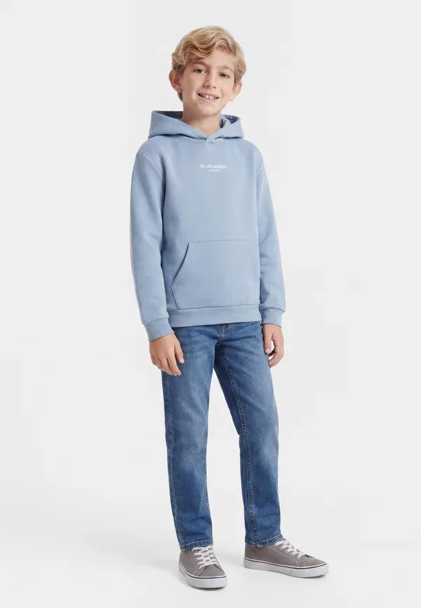 Худи с капюшоном из хлопка и полиэстера Sweat regular fit Name It, Ashly Blue, синий