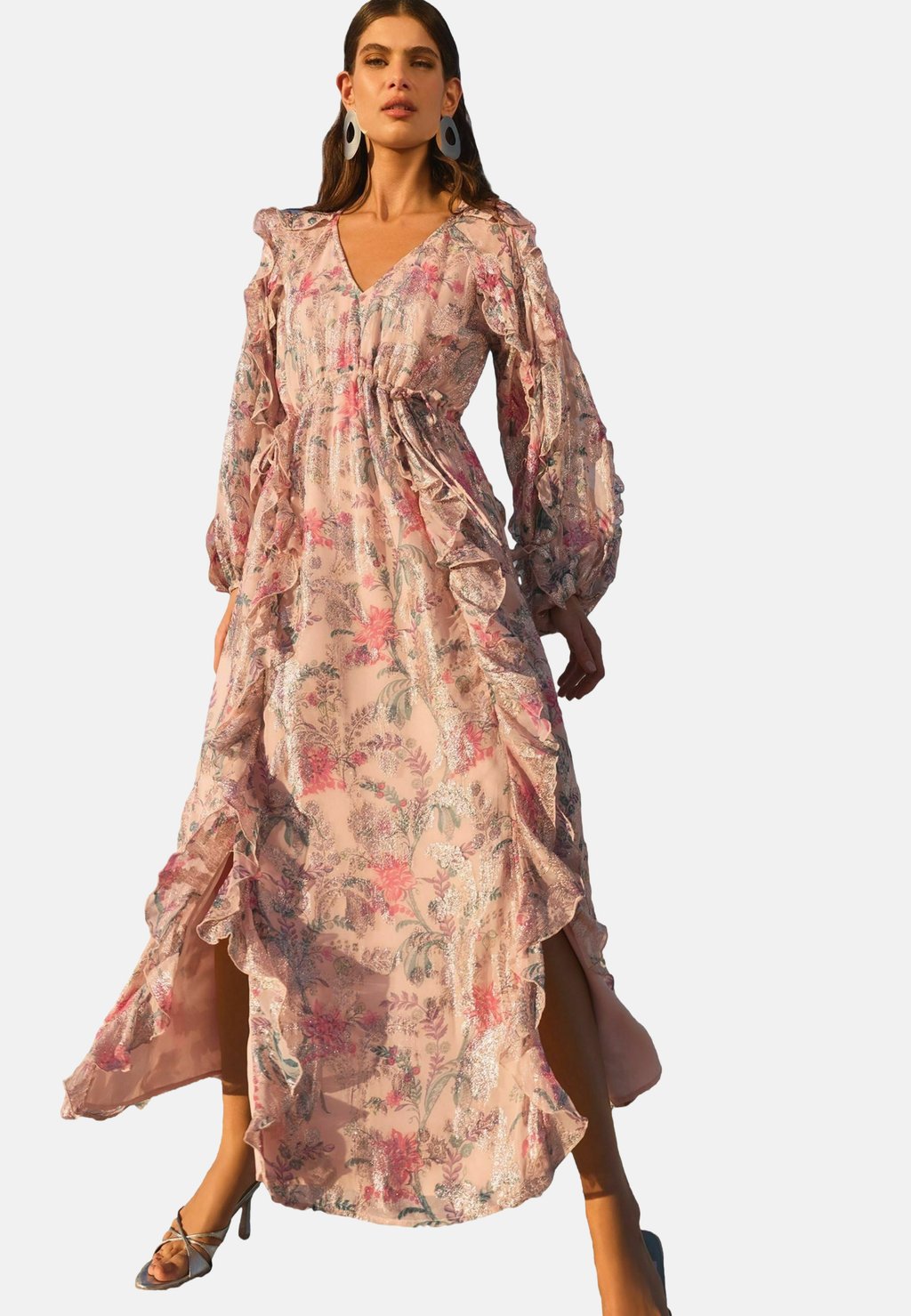 

Платье макси PETITE FIT Love & Roses, розовый