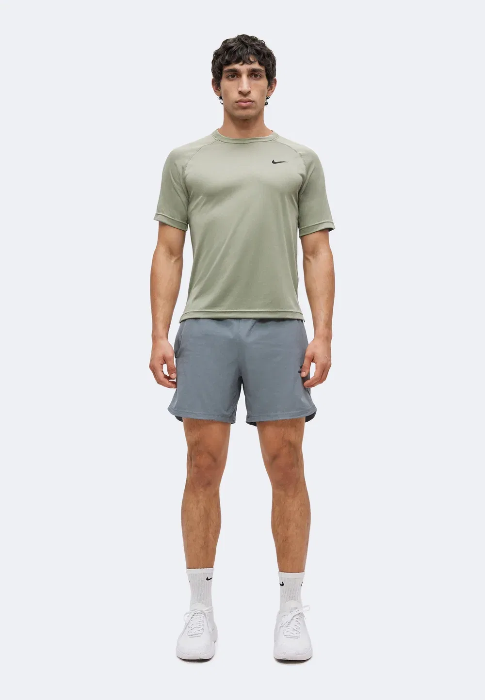 Flex - спортивная футболка Nike Performance, Light Army/Black — фото 2