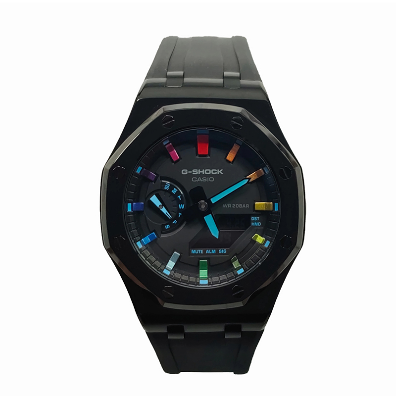 

Мужские часы CASIO Liquid Crystal/Analog Dual Display Series 44 мм черные