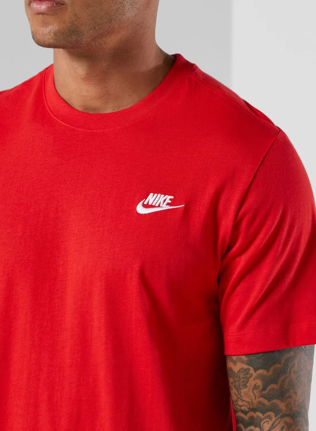 Футболка с вышитым логотипом Nsw Club Nike, красный — фото 3