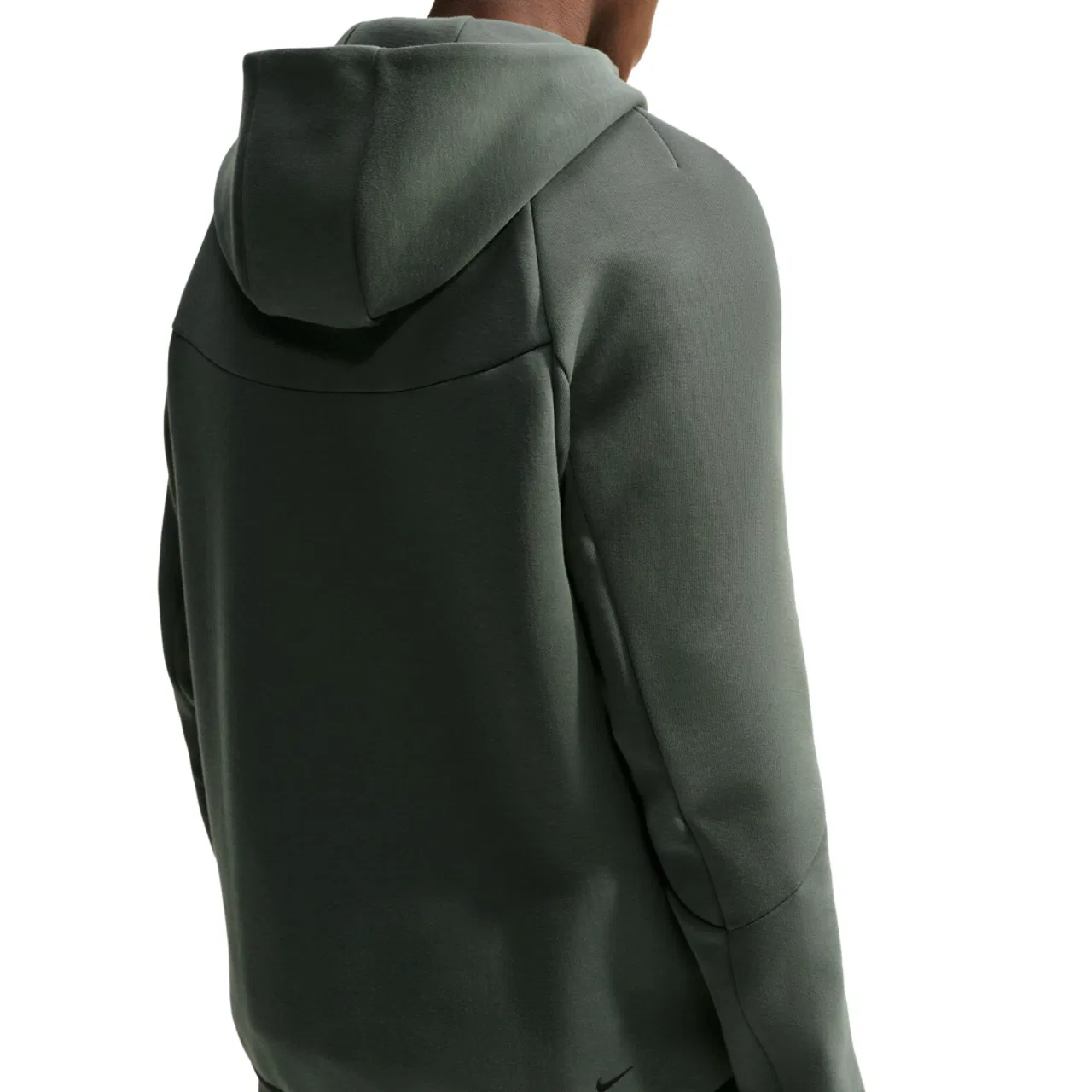 Мужское худи с капюшоном на молнии, из футера, Nike Tech Fleece Windrunner, Nike, Black Camo Green — фото 2