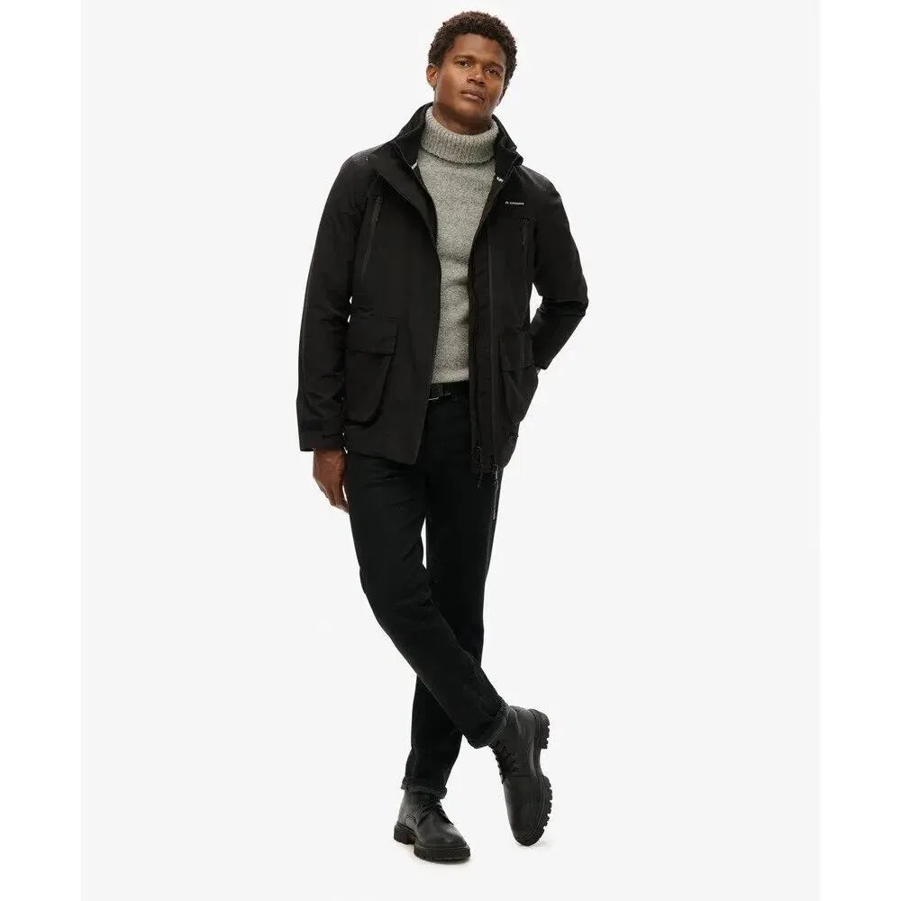 Мужская ветрозащитная куртка Ultimate Superdry, Schwarz — фото 4