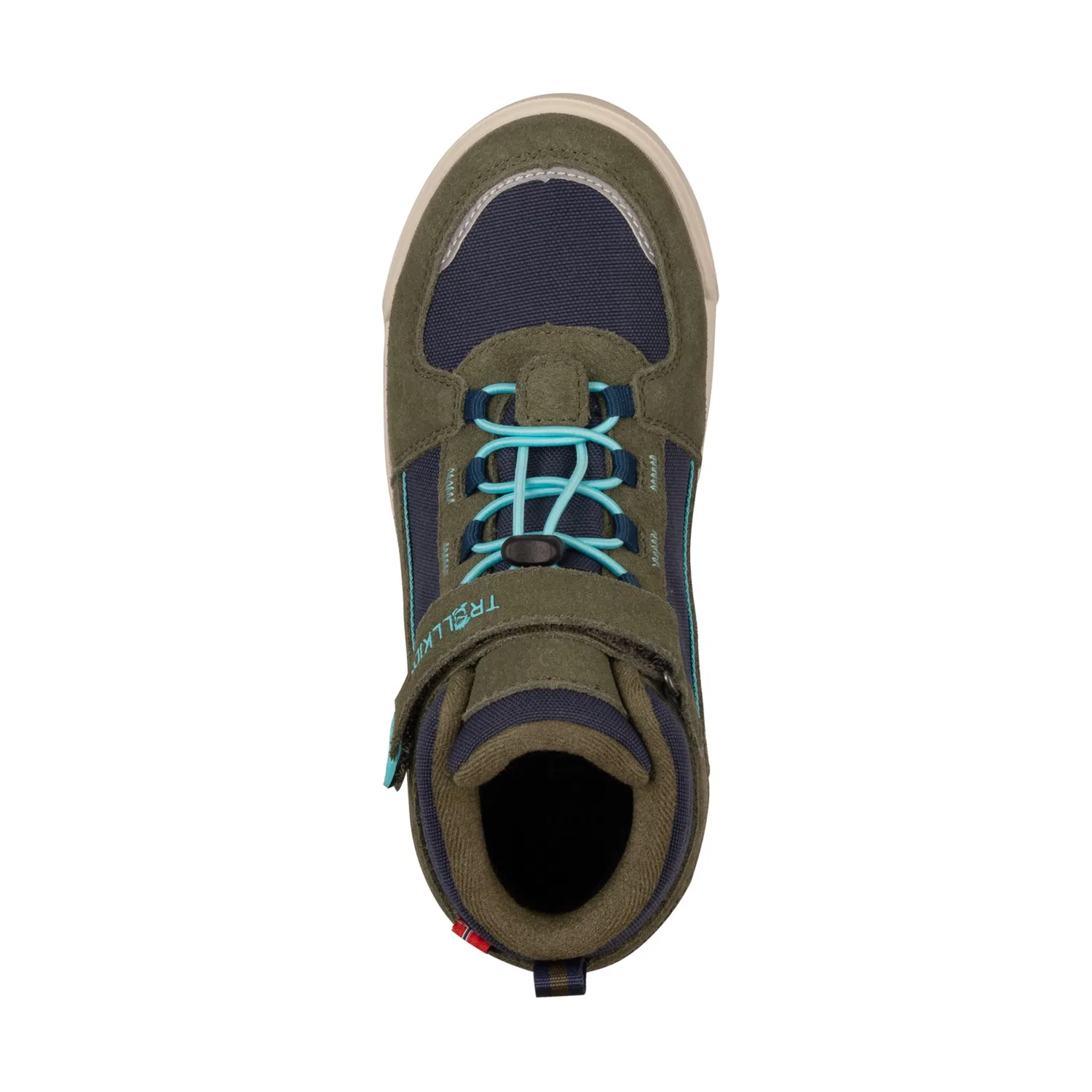 Детские зимние ботинки водонепроницаемые KIDS GRYLLEFJORD MID CUT TROLLKIDS, Mystic Blue/Pine Green/Arctic Blue — фото 4