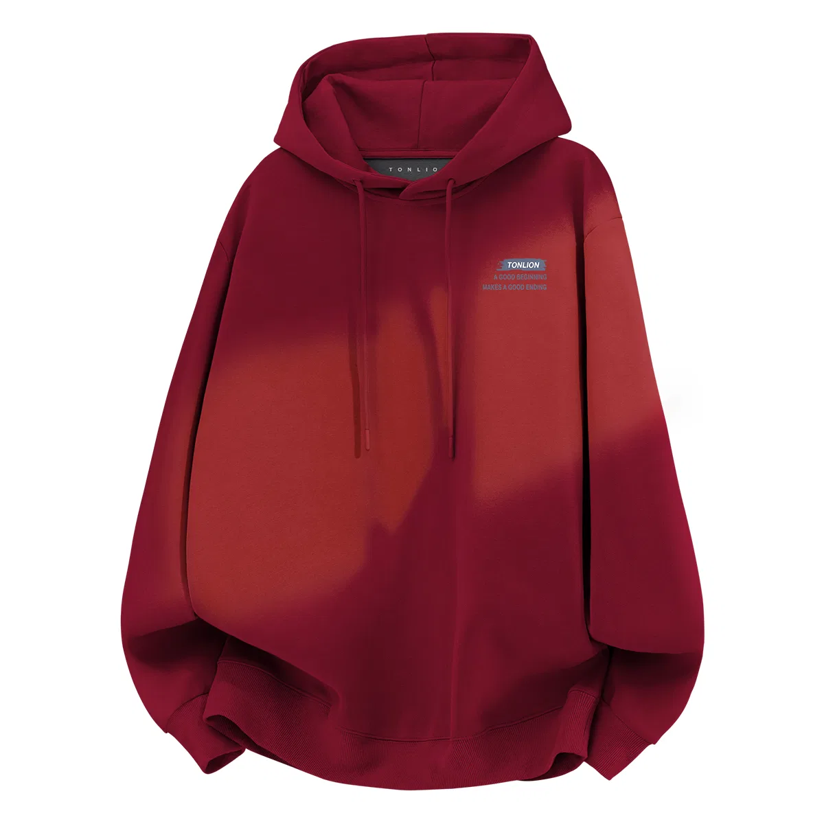 Детский худис принтом Tonlion, Цвет: 420G plus velvet burgundy