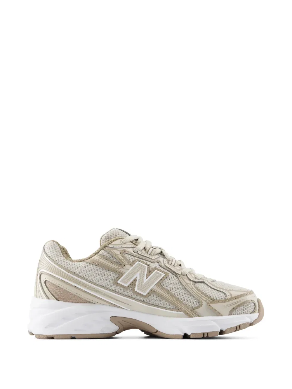 Кроссовки 740 с сетчатыми вставками New Balance Kids, бежевый