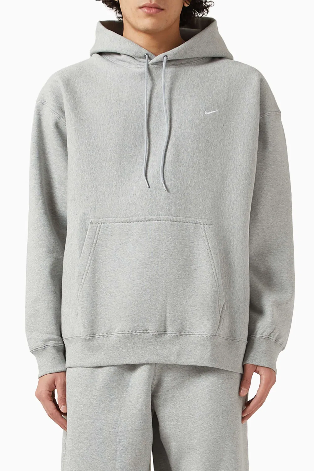 Худи на молнии из хлопкового флиса Solo Swoosh Nike