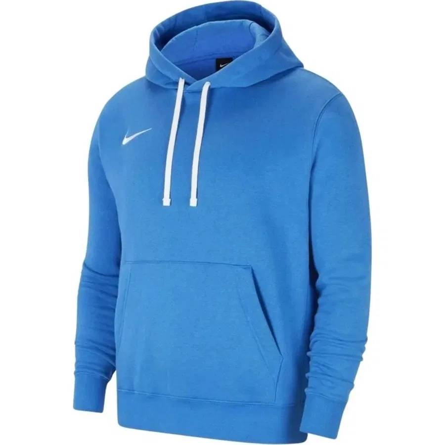 Мужской свитшот с капюшоном, хлопковый, модель Flc PARK20 Po Hoodie, Nike, Синий — фото 4