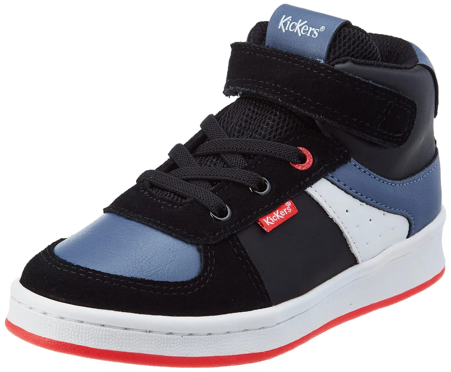 Детские кроссовки для мальчиков высокие Bilbon BB Mid Kickers, Black Grey White