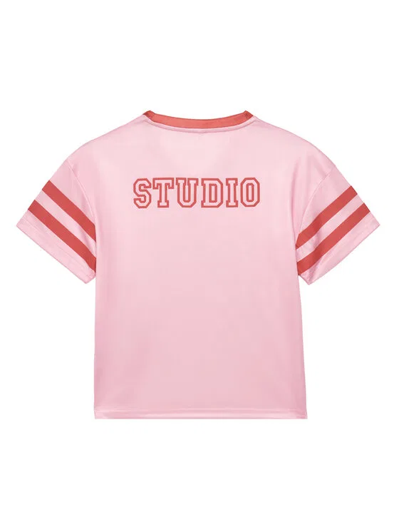 Футболка regular fit Lulu Kids Only, розовый — фото 2