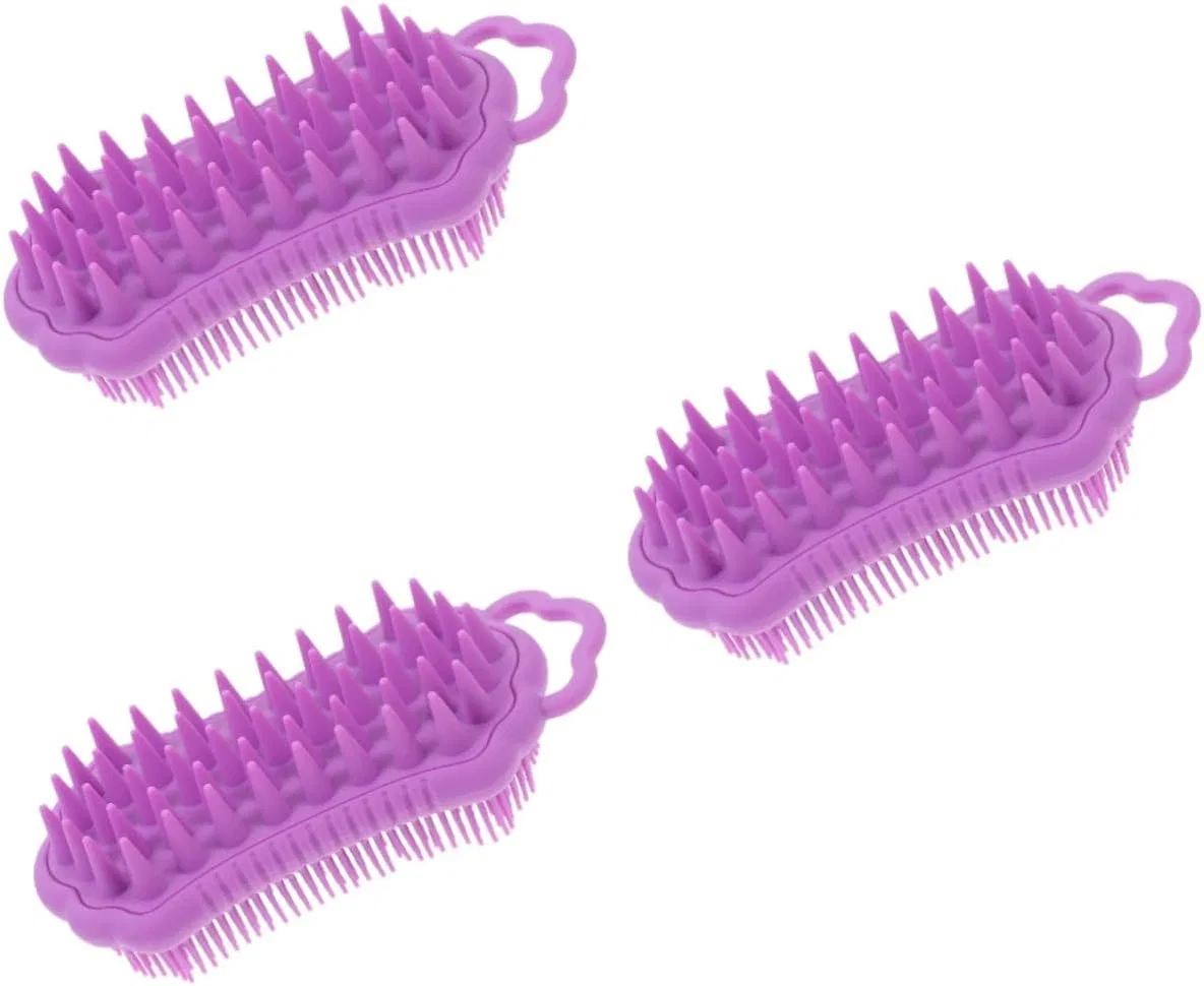 Набор скрабов для тела и головы Silicone Bath Brush, 3 шт, Healeved, Lilax3stk