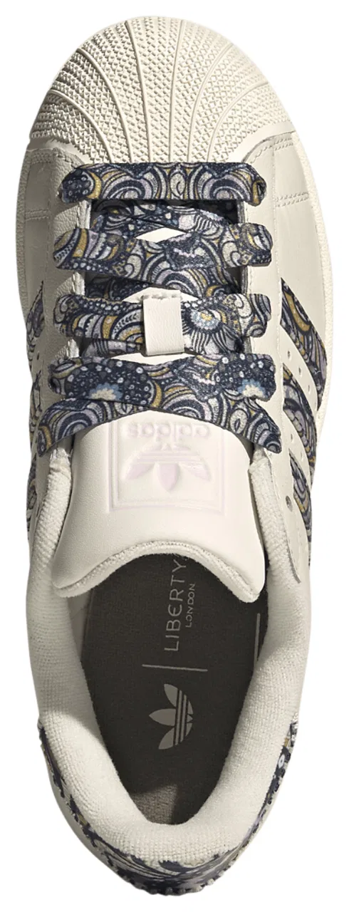 Кроссовки для мальчиков Superstar II Adidas, цвет Gum/Core White/Orchid Fusion — фото 4