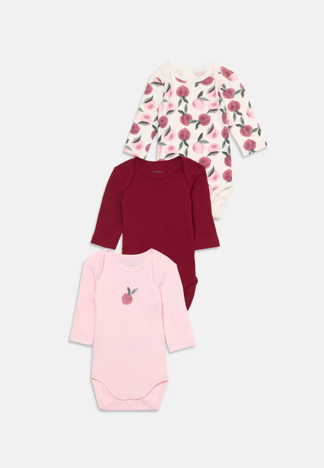 Nbfbody персики 3 pack - боди Name It, Jet Stream/Parfait Pink/Rumba Red