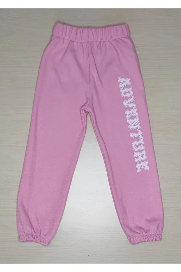 Детские спортивные штаны для девочек с принтом Bomenti Life, Pink