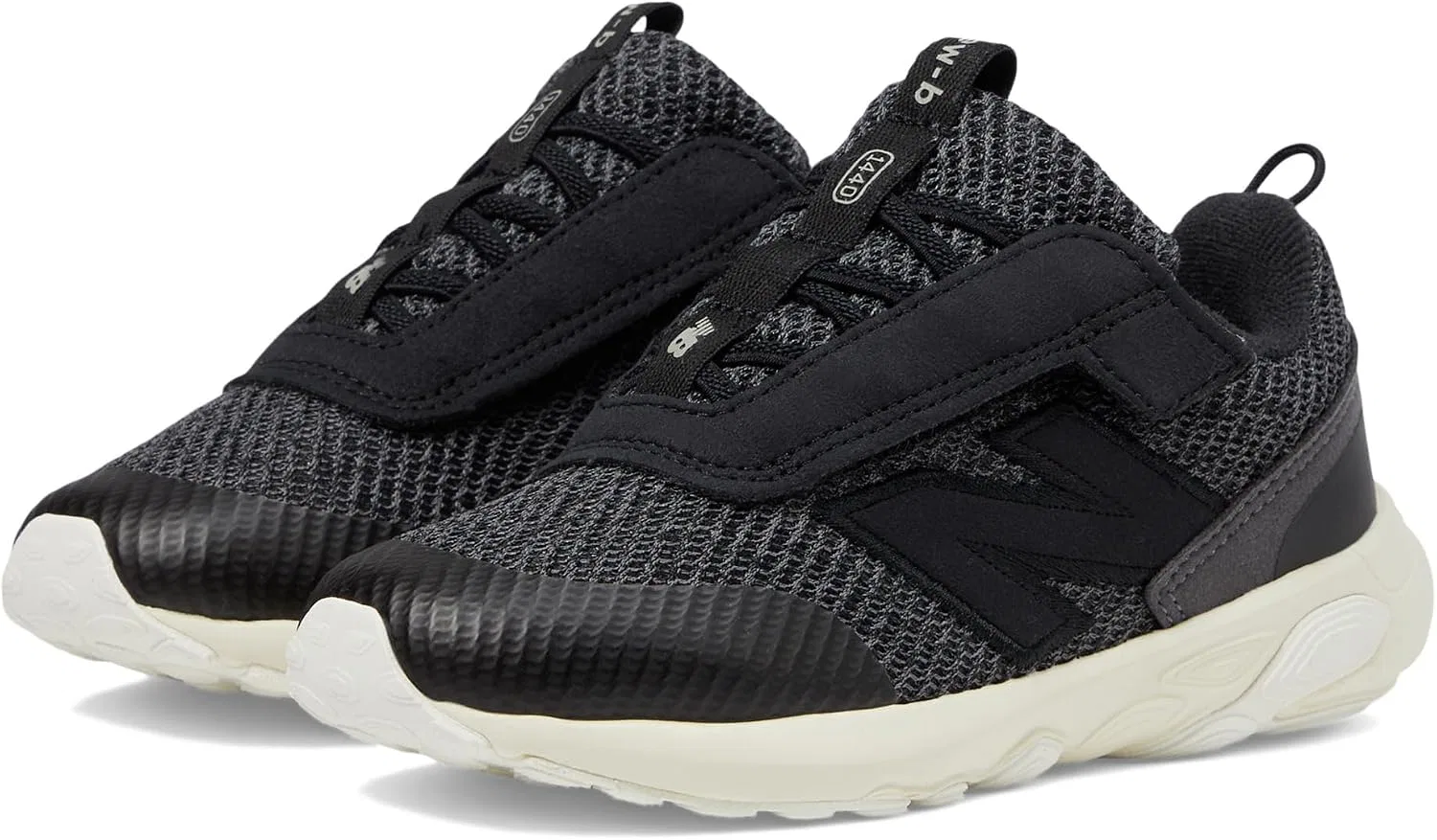Детские кроссовки для мальчиков с липучкой New Balance, Black/Angora