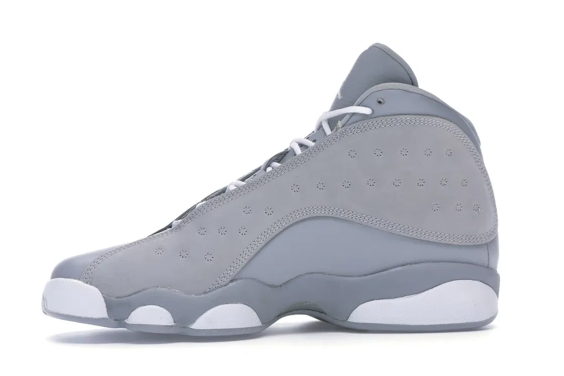 Детские кроссовки Lifestyle с моделью Jordan 13 Retro Jordan, Wolf Grey/White-Deadly Pink-White — фото 3