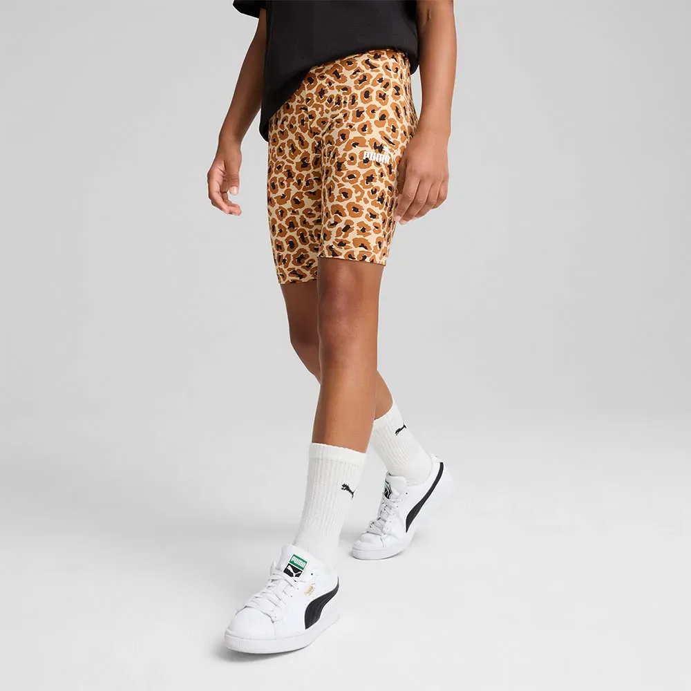 Леггинсы с принтом Puma Ess Animal Aop Short, коричневый — фото 3