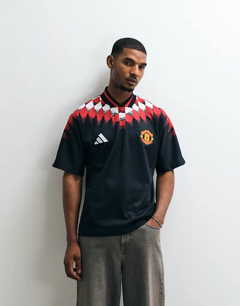 Футболка Adidas Football Manchester United 26/27 Stadium, черный