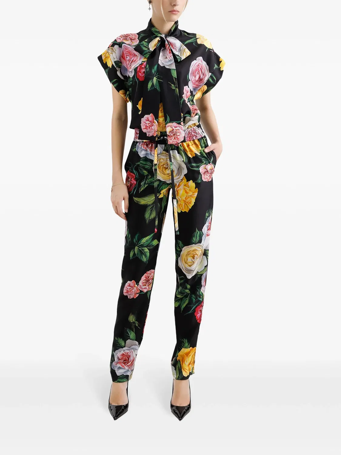 Dolce & Gabbana Рубашка с розовым принтом — фото 2