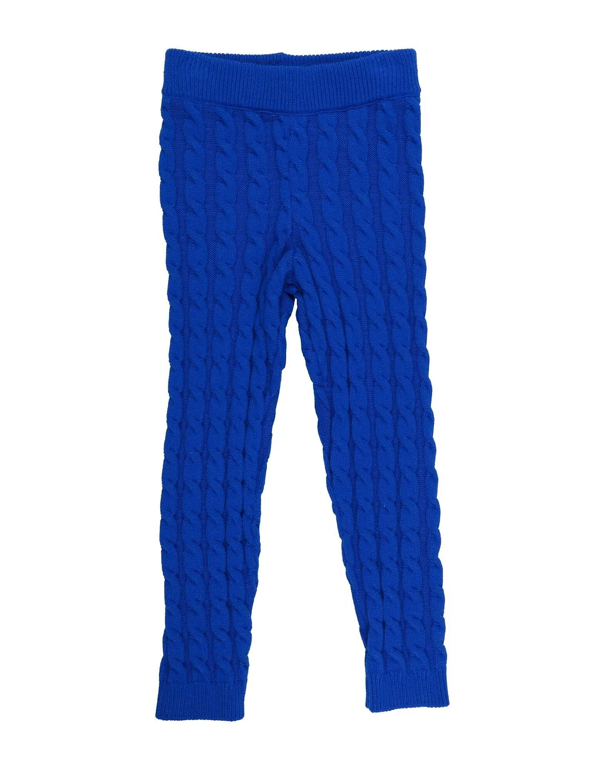 Детские штаны для девочек вязаные Cable-Knit Mariuccia, синий