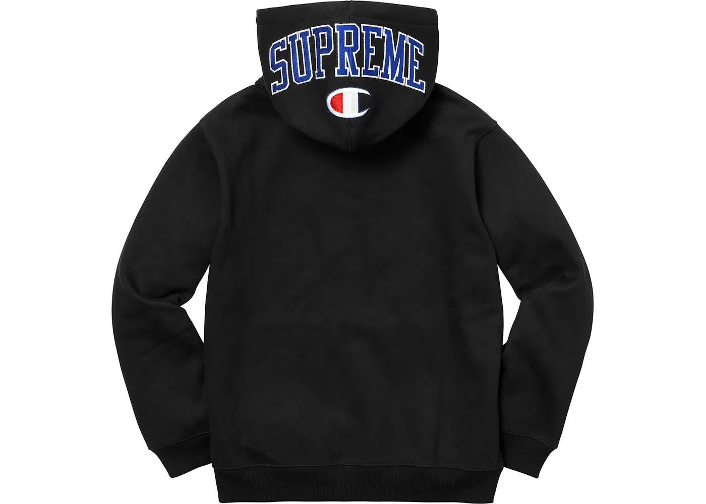 Мужской свитшот на молнии с принтом Arc Logo Champion Supreme, черный — фото 2
