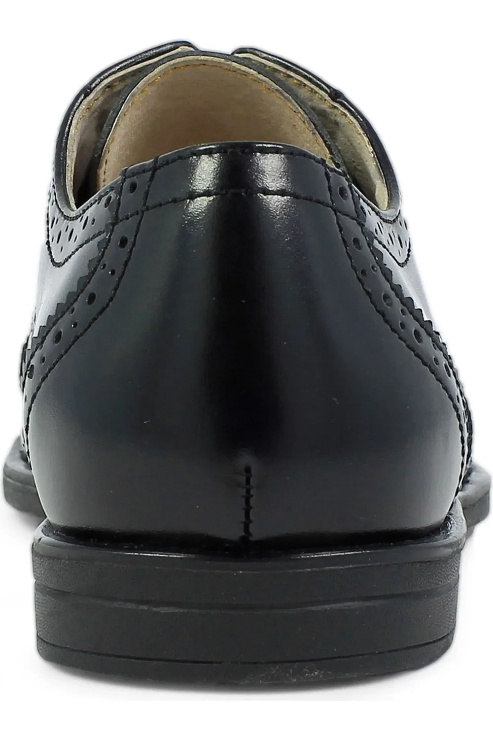 Детские туфли оксфорды с перфорацией Reveal Florsheim, Black Leather — фото 2