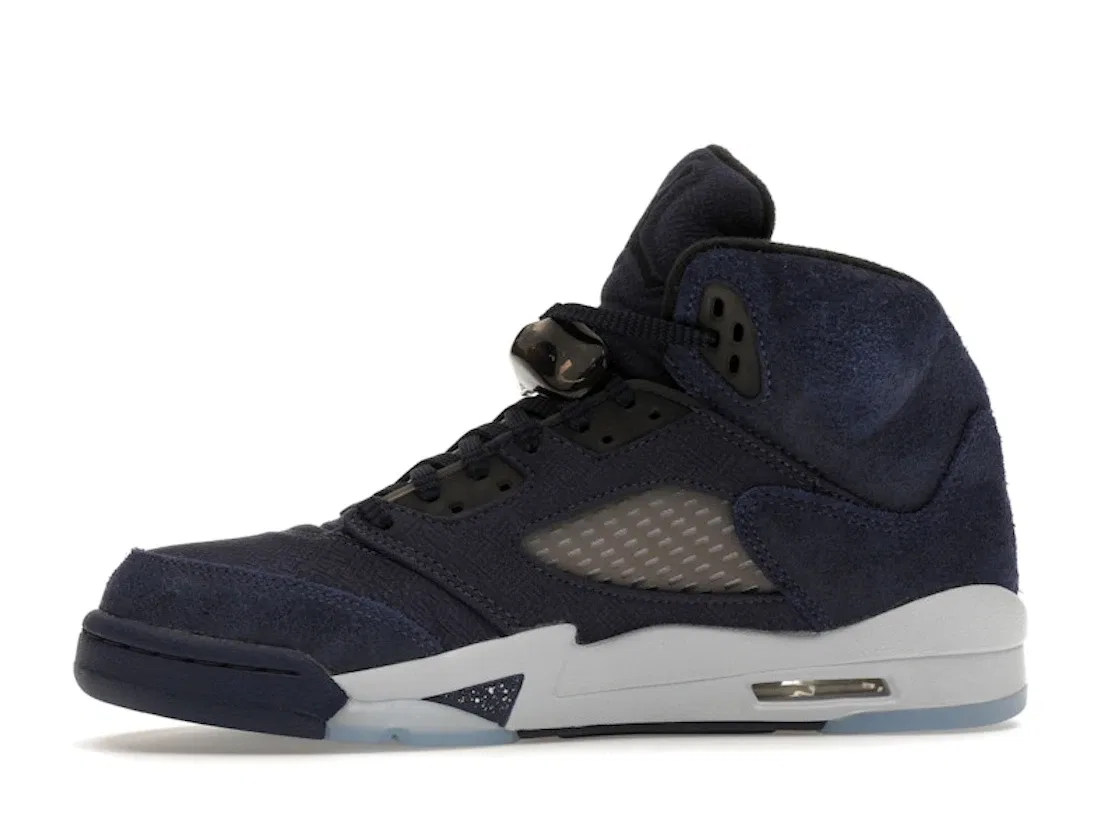 Детские кроссовки с принтом Jordan 5 Retro Jordan, Midnight Navy/Black/Football Grey — фото 3