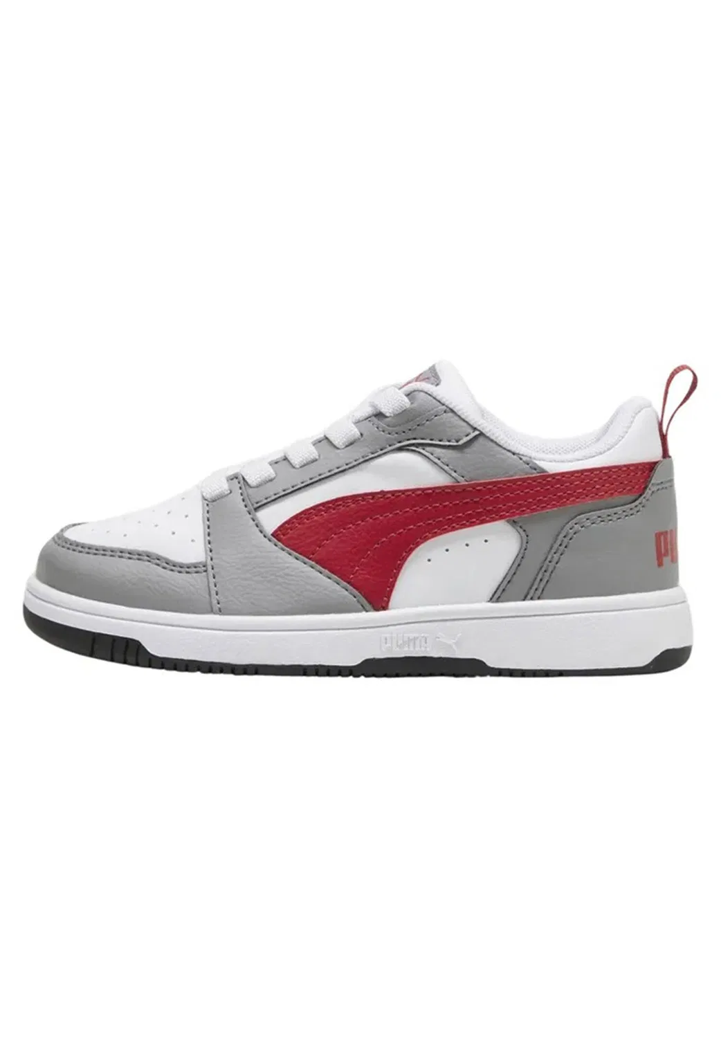 Детские кроссовки с закрытой шнуровкой Rebound V6 Lo AC PS Puma, Weiß Grau — фото 2