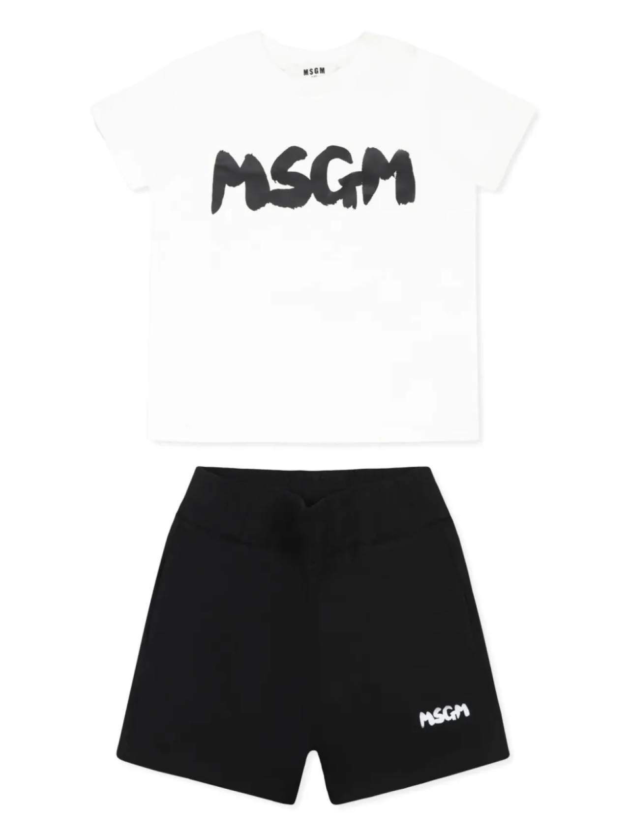 

Комплект из хлопка с шортами для детей MSGM MSGM Kids, черный