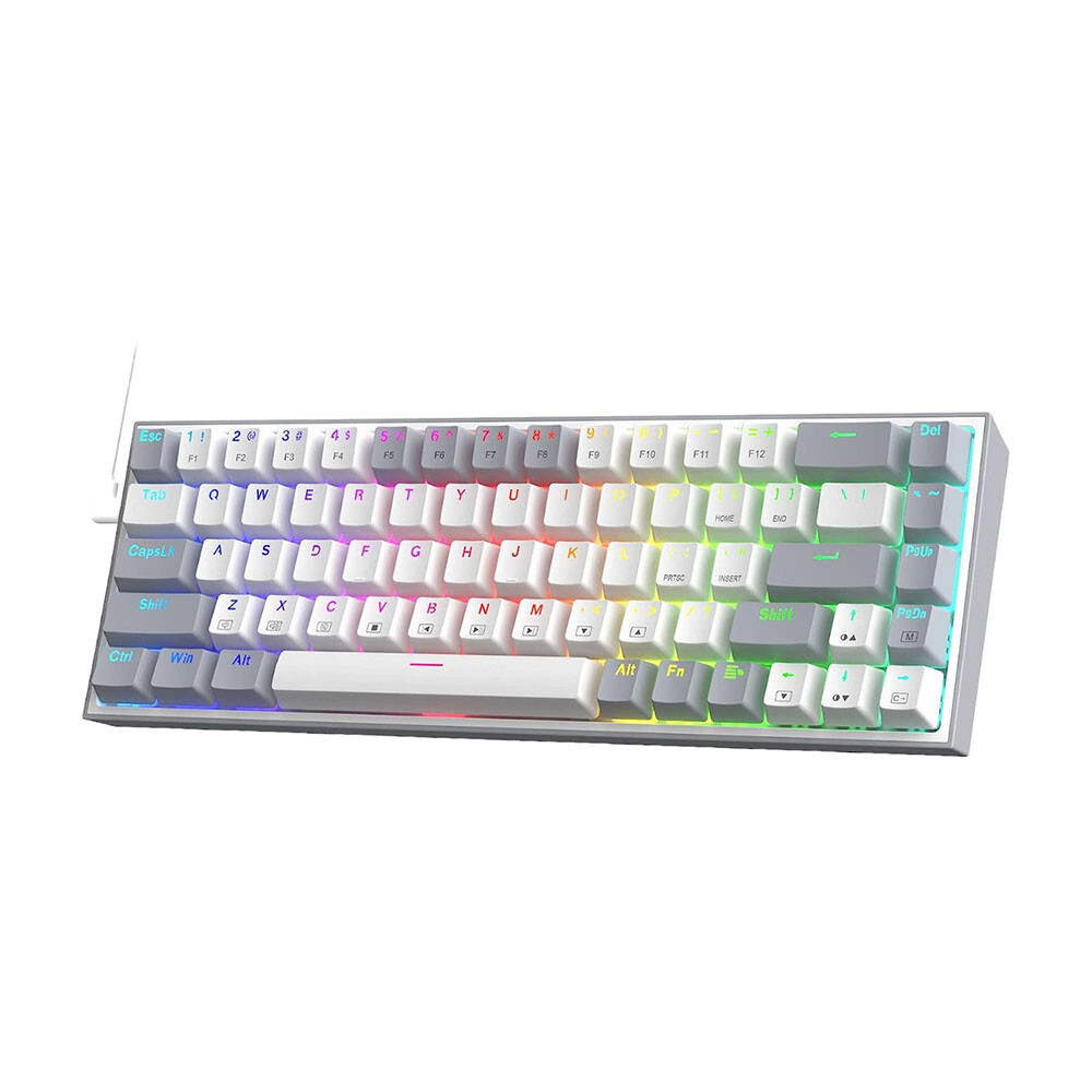 

Клавиатура игровая Redragon K631 Gery, Red, белый/серый, английская раскладка