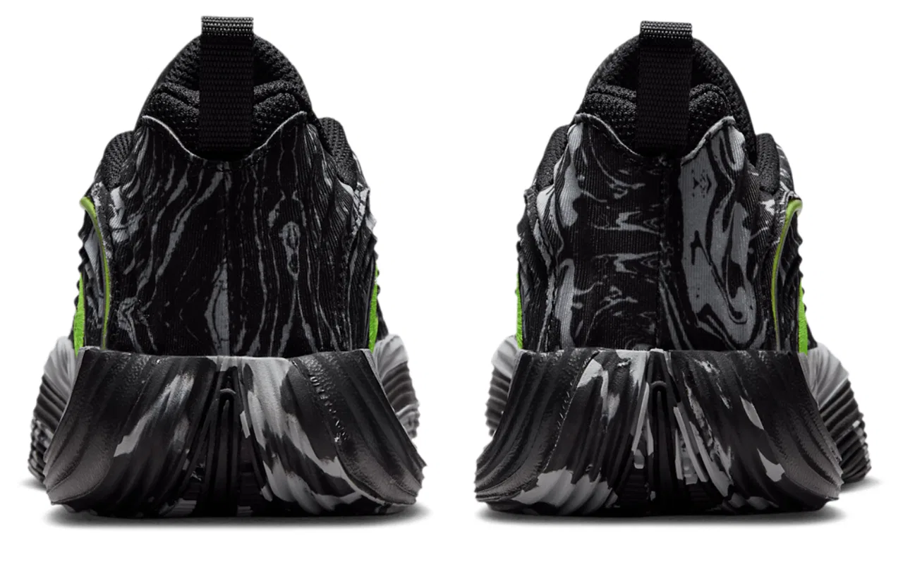 Детские баскетбольные кроссовки для мальчиков с низким верхом Giannis Immortality 5 Nike, Black Volt Lt Smoke Grey — фото 3