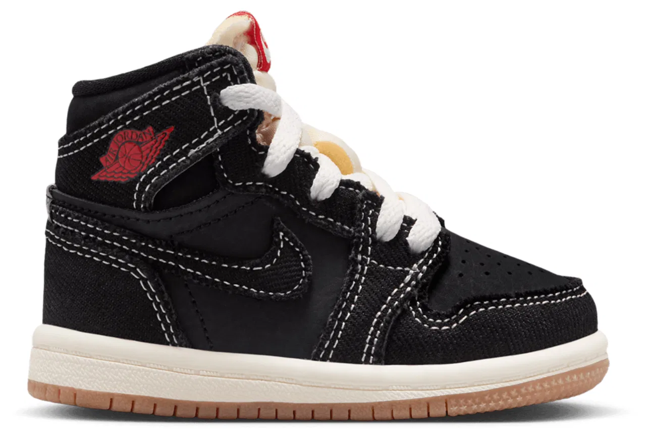 Кроссовки для мальчиков Jordan 1 Retro High OG FC, цвет Red/Black/Sail