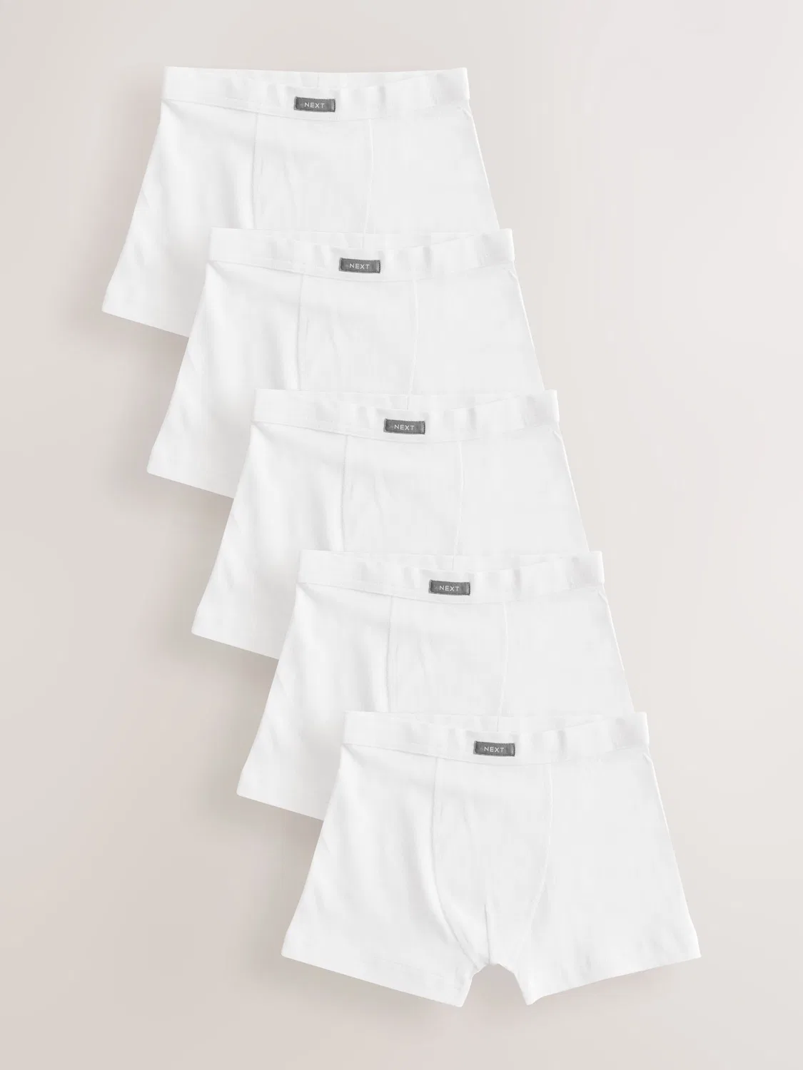 Трусы 5шт, с мягким поясом, White Soft Waistband Trunks 5 Pack Next, белый