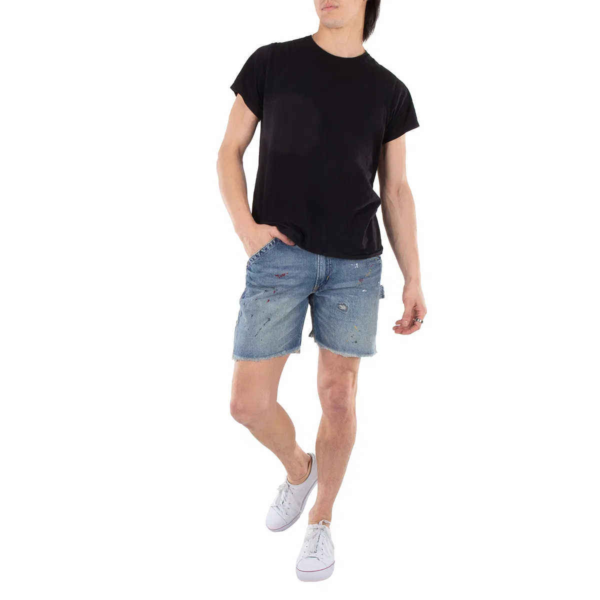 Шорты джинсовые свободного кроя Dungaree-Fit Denim Shorts Polo Ralph Lauren, Blue — фото 4