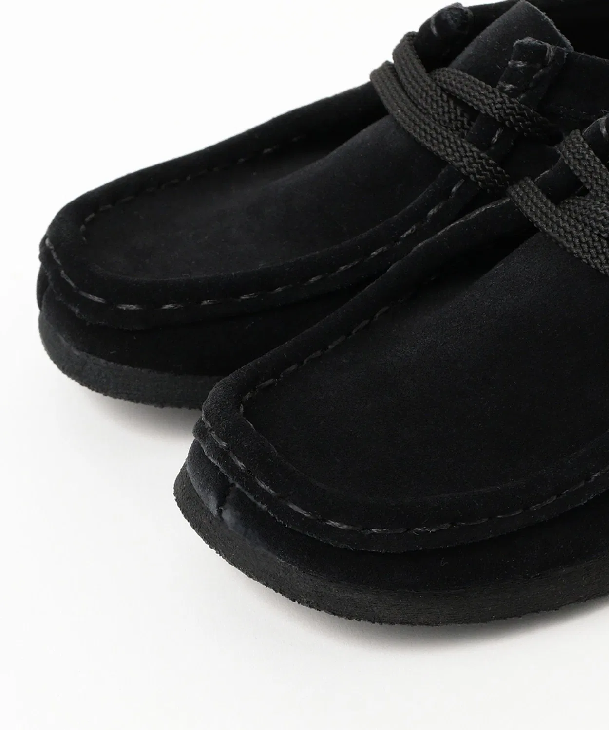Детские туфли Clarks Wallabee, Черный — фото 3