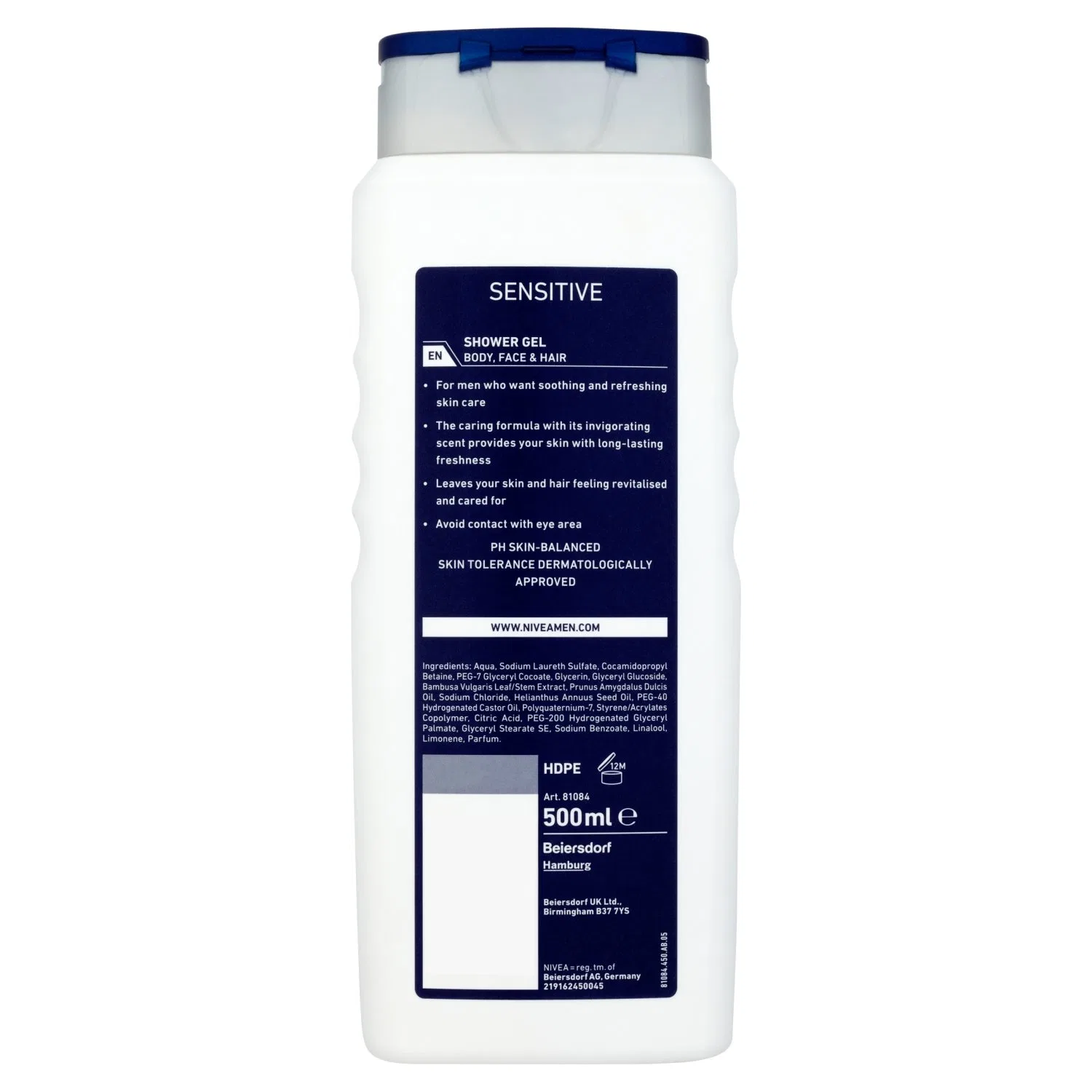 Гель для душа Sensitive, NIVEA Men, 6x500 мл — фото 2