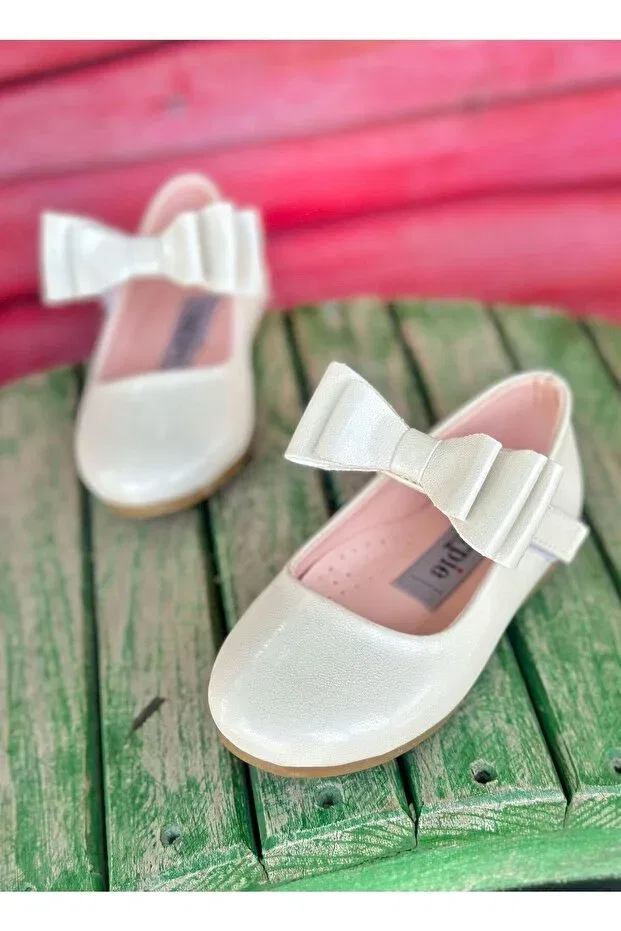 Детские балетки для девочек с бантом Surpie Shoes, Sedef — фото 3