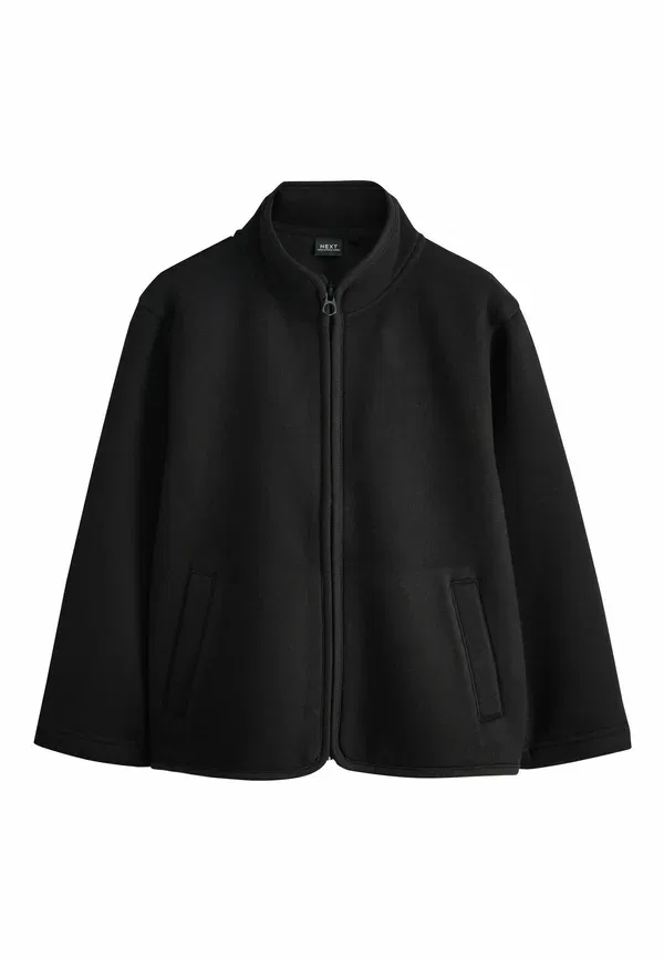 Худи на молнии из флиса Next Black, черный