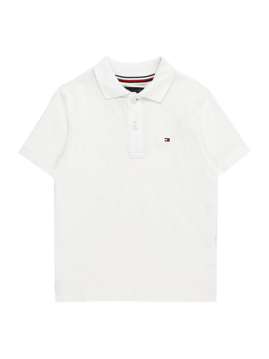 Рубашка TOMMY HILFIGER 'Essential Regular Fit Flag Embroidery' белого цвета