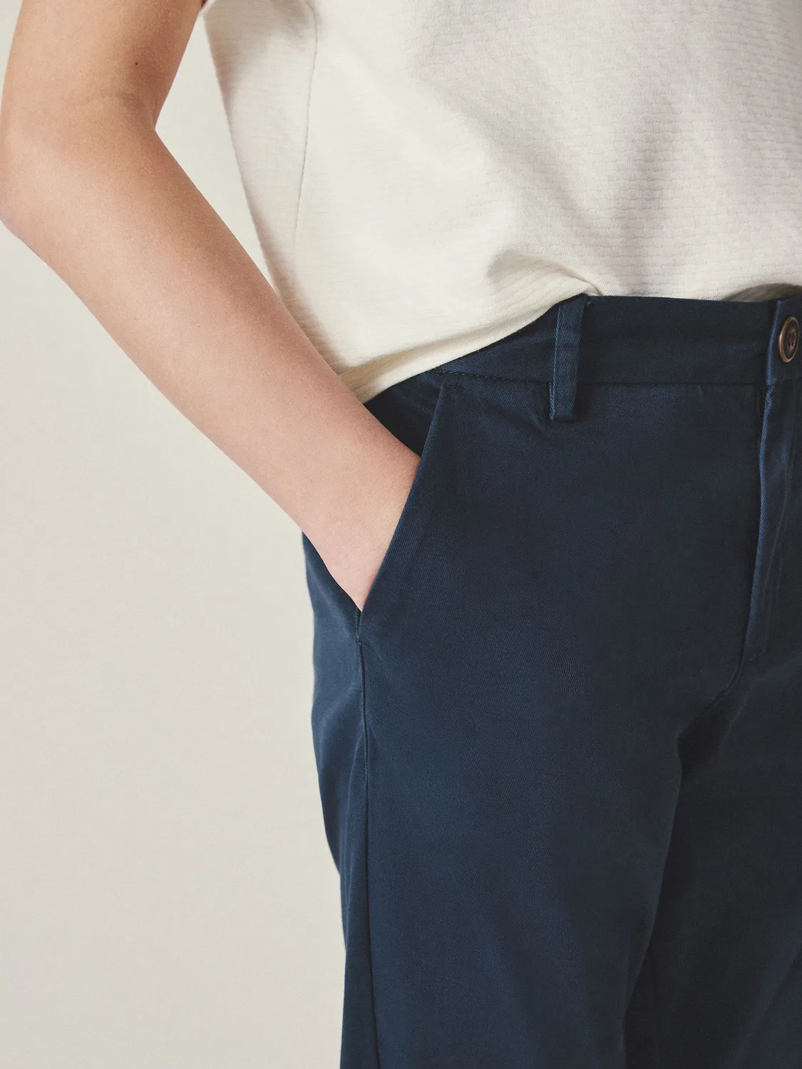Брюки чинос, узкий крой, French Navy Blue Next — фото 3