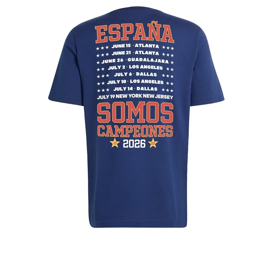 Спортивная футболка ADIDAS PERFORMANCE Performance Shirt 'FEF A WIN26' темно-синего цвета — фото 3