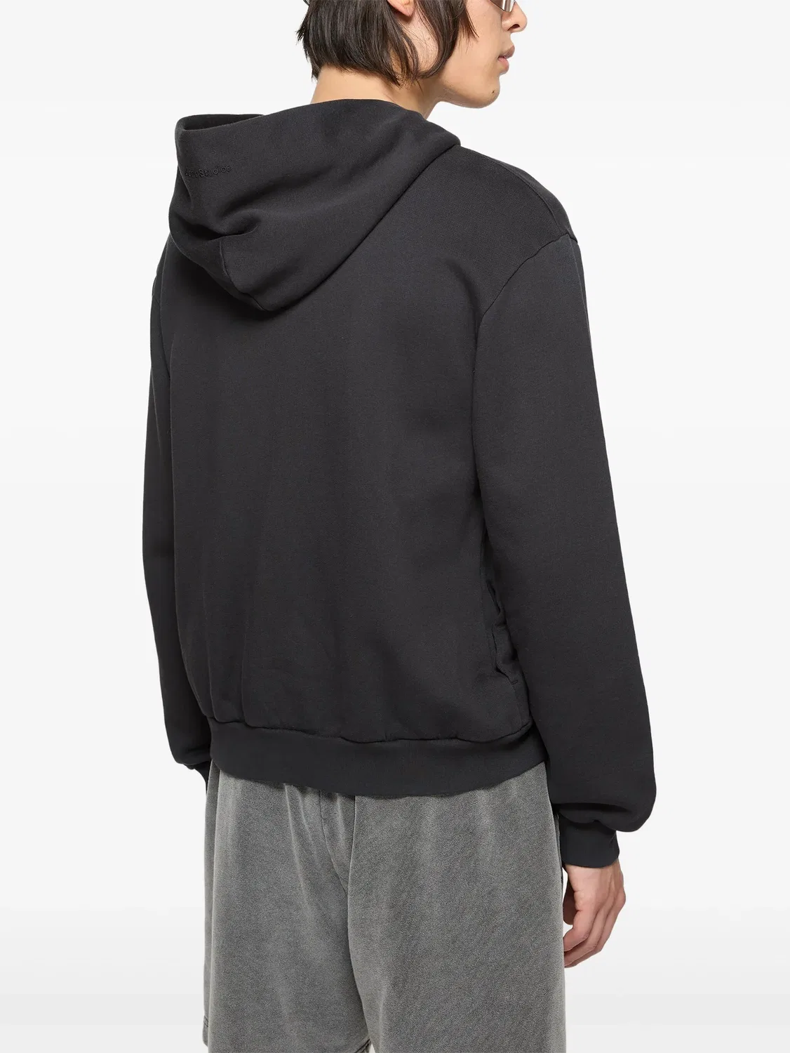 Черная толстовка на молнии Acne Studios, черный — фото 2