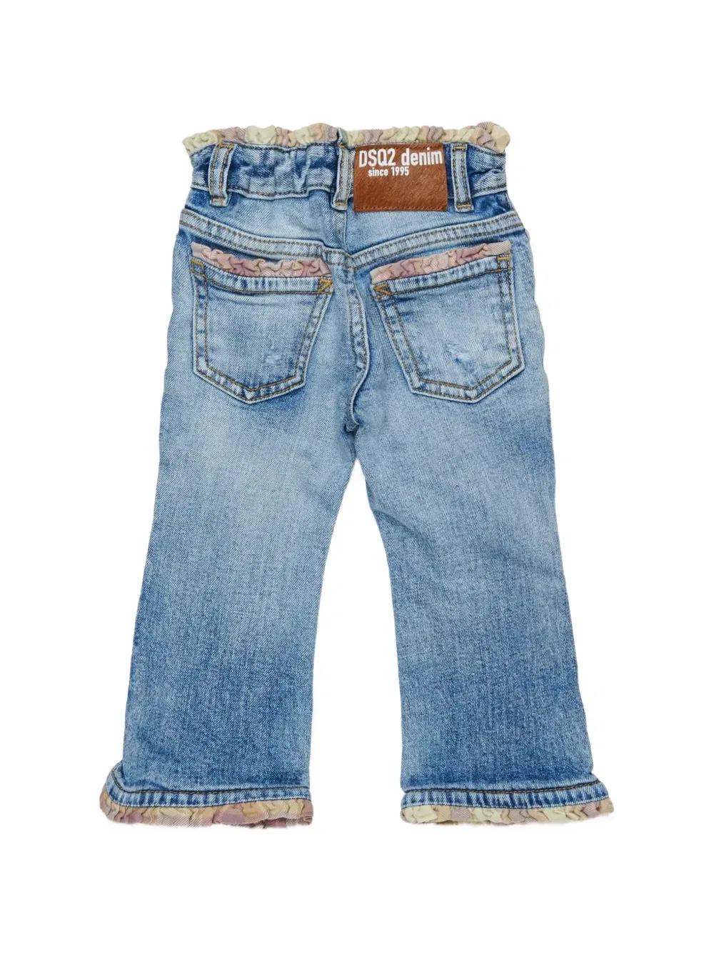 Расклешенные джинсы с оборками Dsquared2 Kids, синий — фото 2
