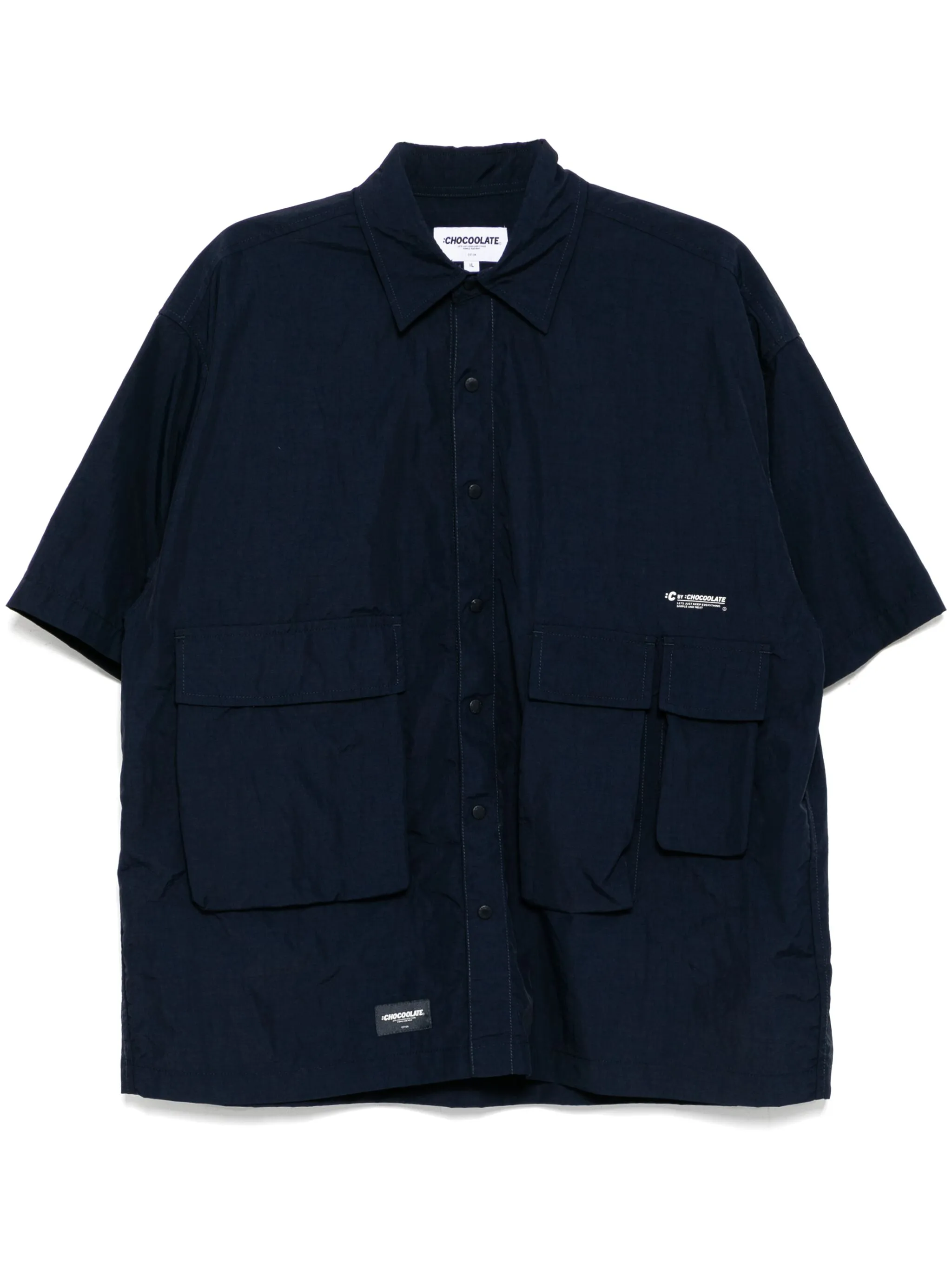 

Рубашка с логотипом Chocoolate, синий