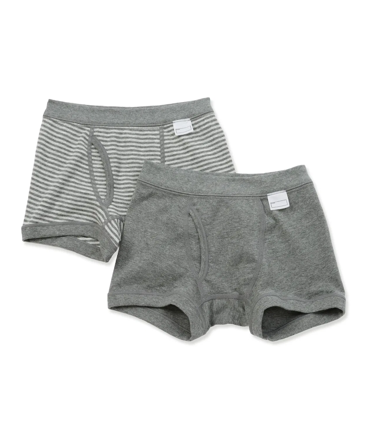 Детские трусы-боксеры с длинным рукавом2 шт MUJI, Charcoal Grey