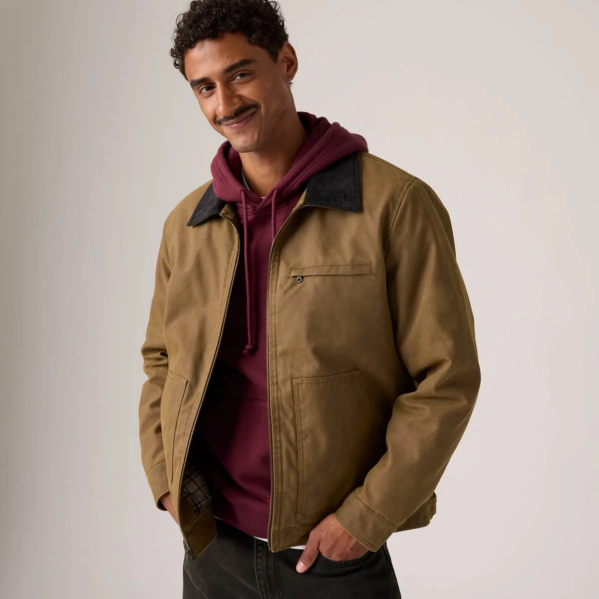 Рабочая куртка Levi's, Brown Wax - Brown