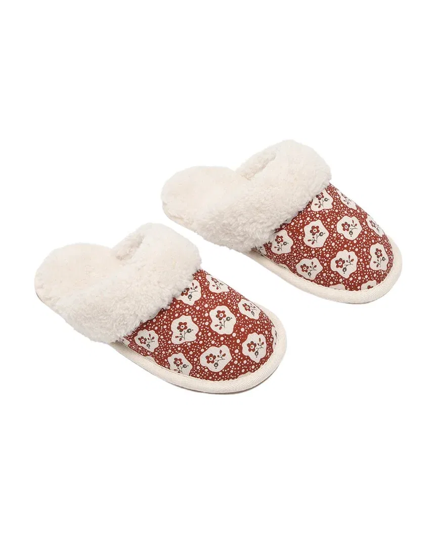 Детские тапочки с искусственным мехом Rylee + Cru Slippers, красный