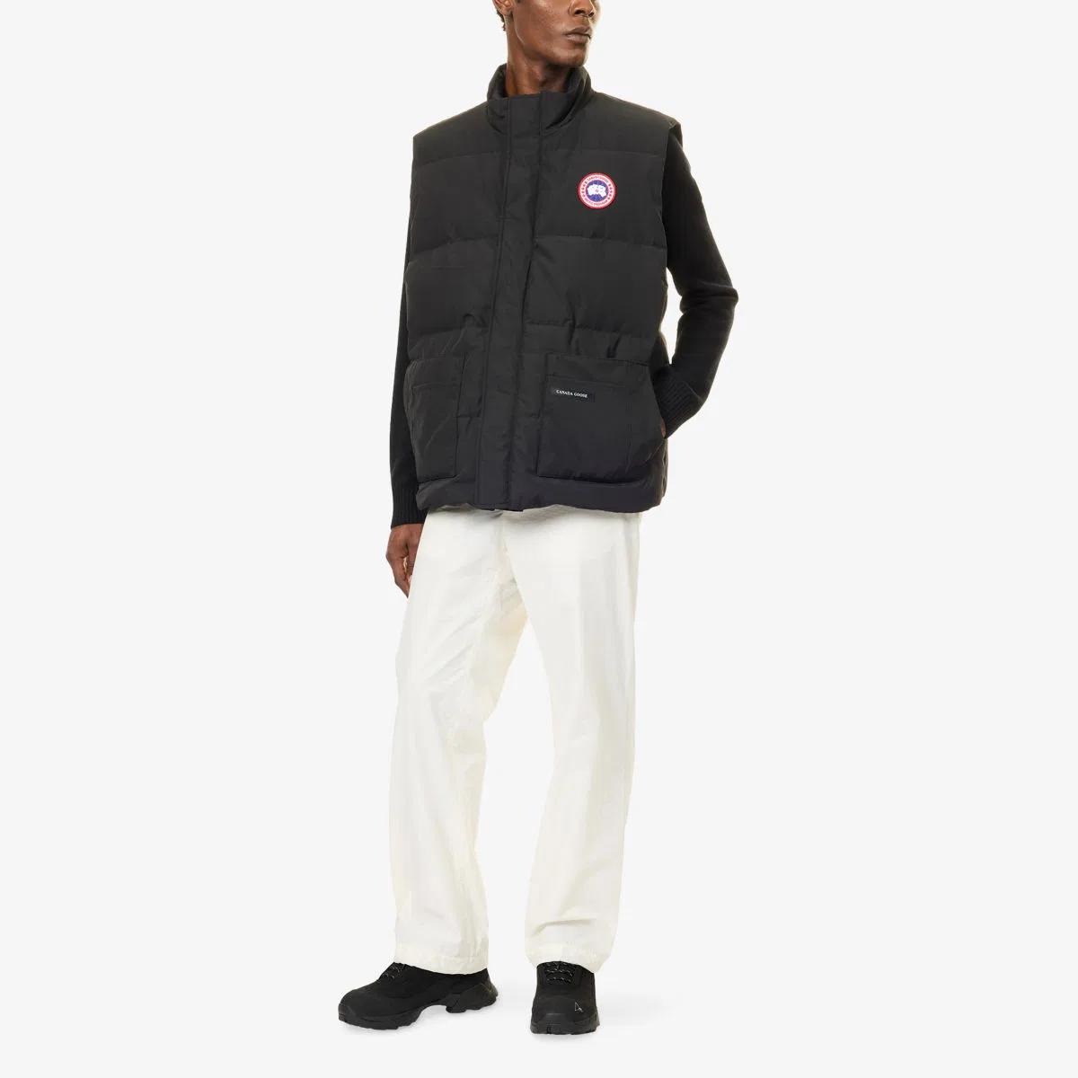 Стеганый жилет Freestyle с нашивкой с логотипом Canada Goose, черный — фото 2