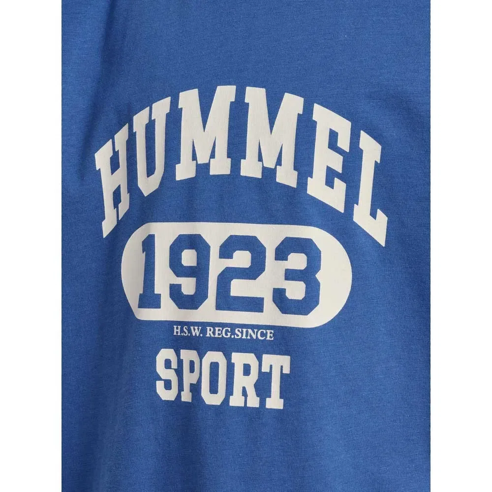 Детская футболка с принтом Print Short Sleeve T-Shirt Hummel, Blue — фото 4