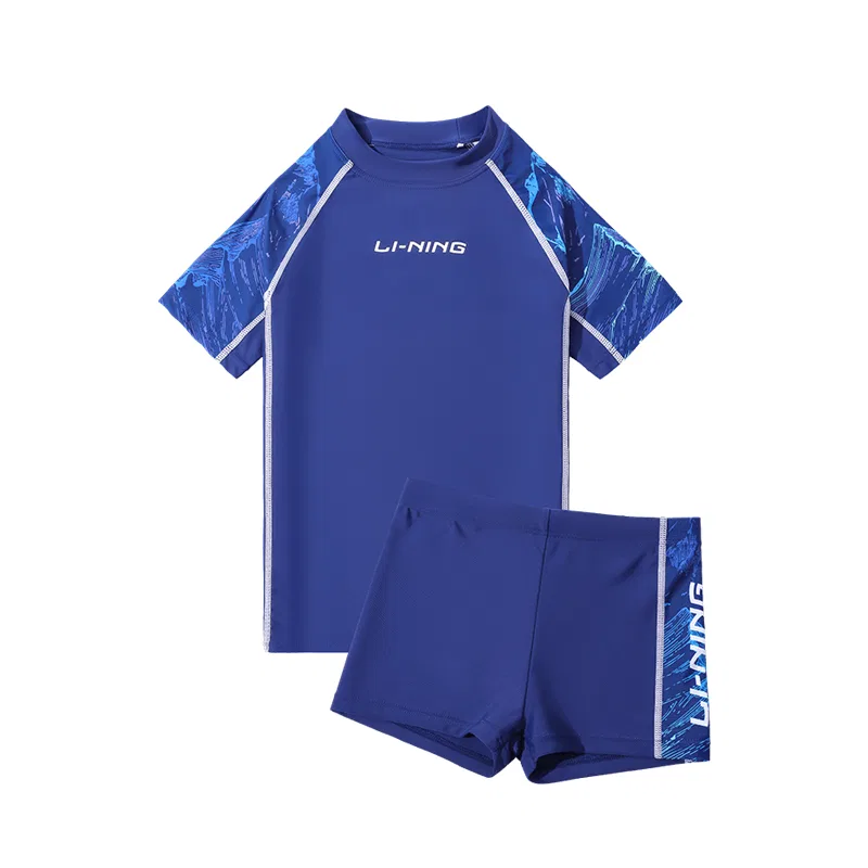 Детский комплект для плавания с коротким рукавом, Purple, Li-Ning